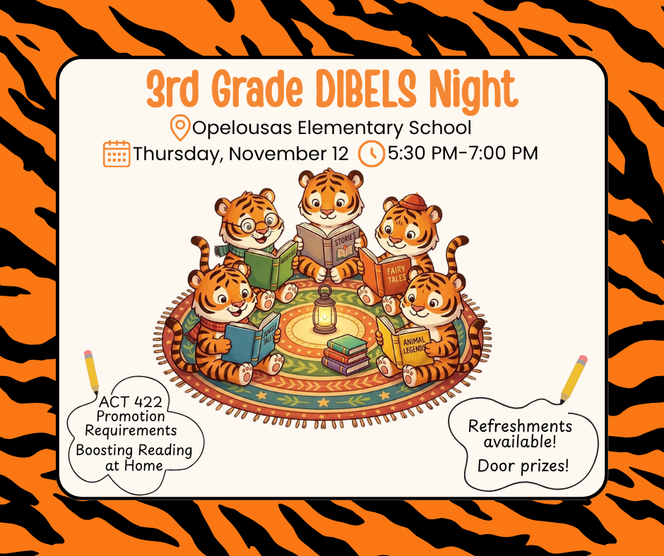 3rd grade DIBELS night