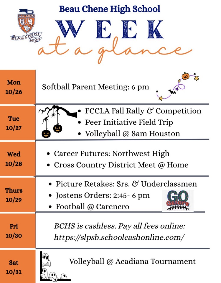 Week at a glance