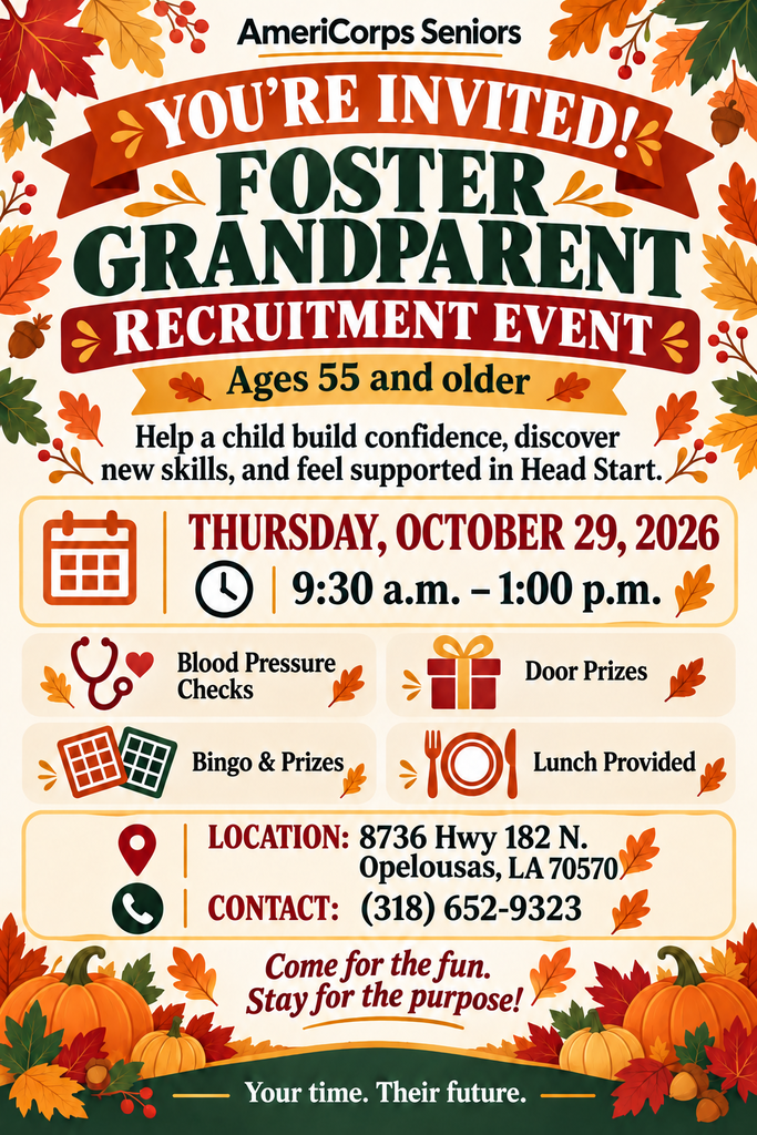 foster grandparent recruitment event