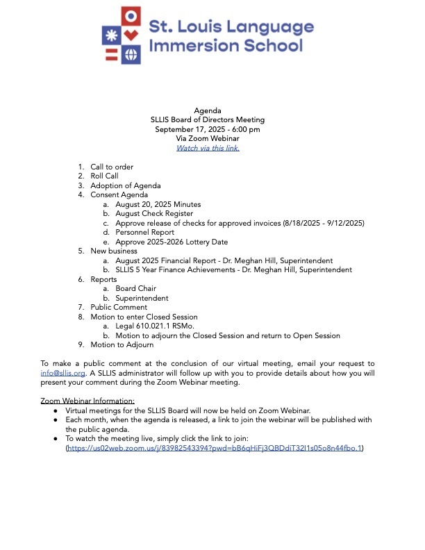 agenda