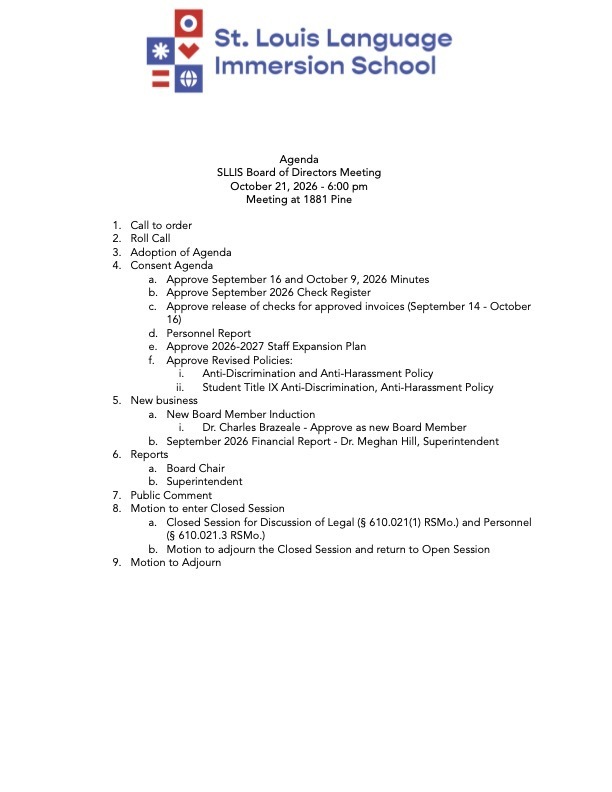 agenda