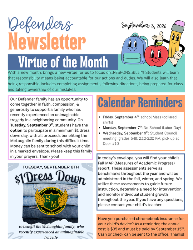 September 3 Newsletter