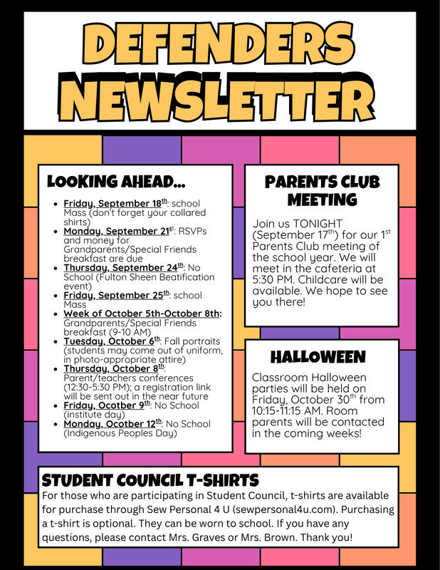 September 17 Newsletter