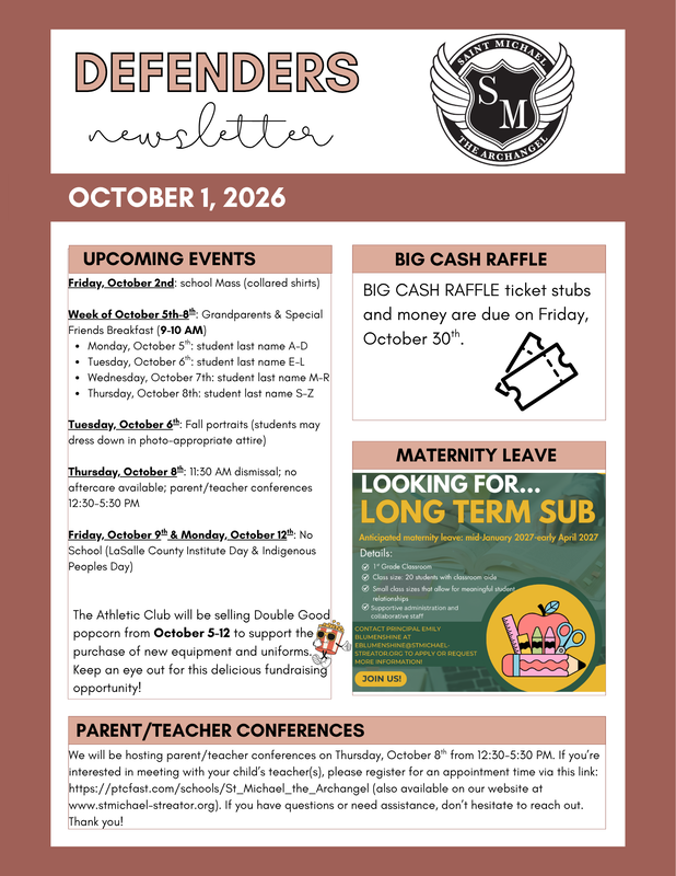 October 1 Newsletter