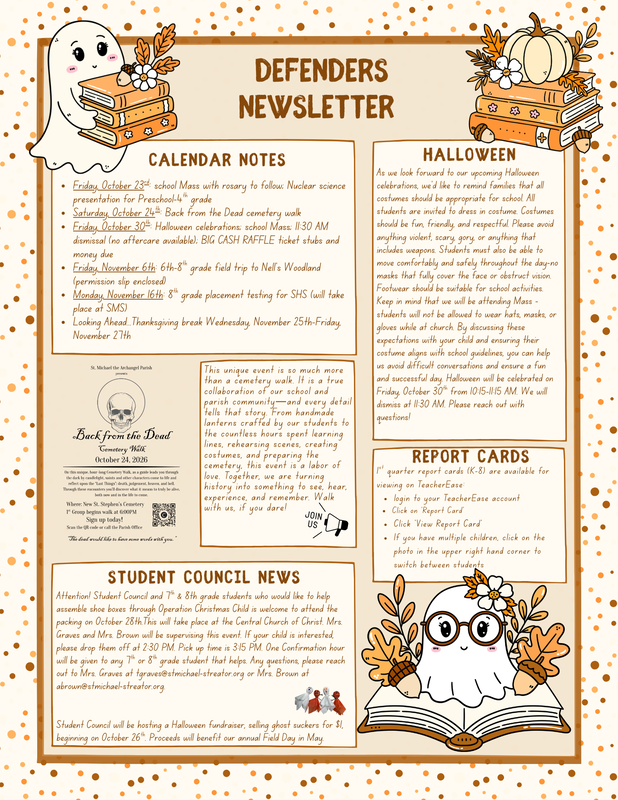 October 22nd Newsletter