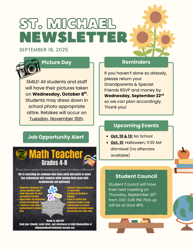September 18 Newsletter