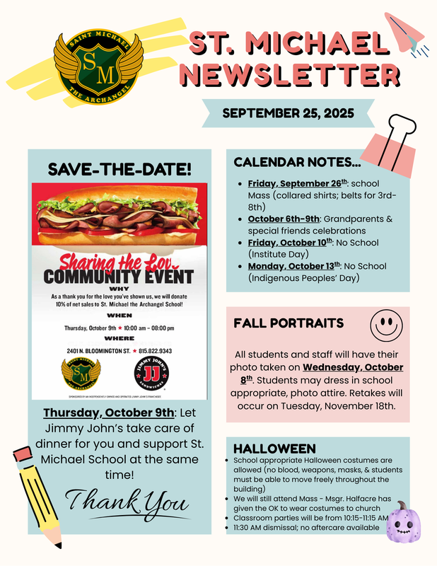 September 25 Newsletter