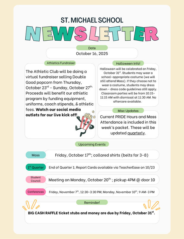 October 16 Newsletter