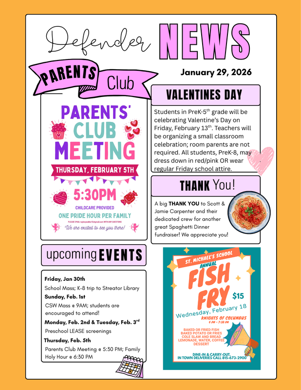 January 29th Newsletter