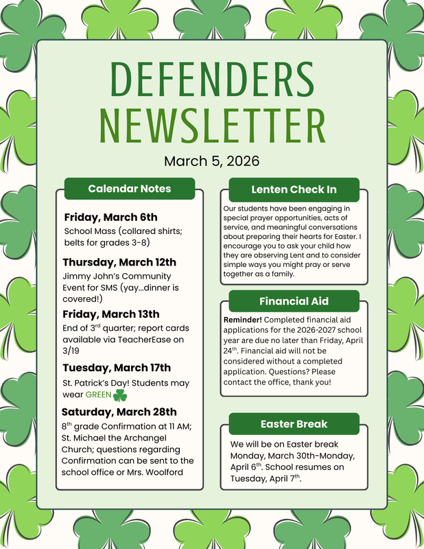 March 5 Newsletter
