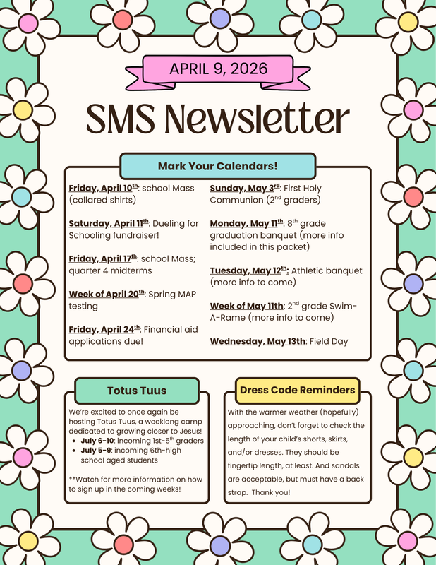 April 9 2026 Newsletter