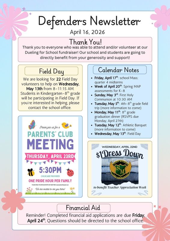 April 16 Newsletter