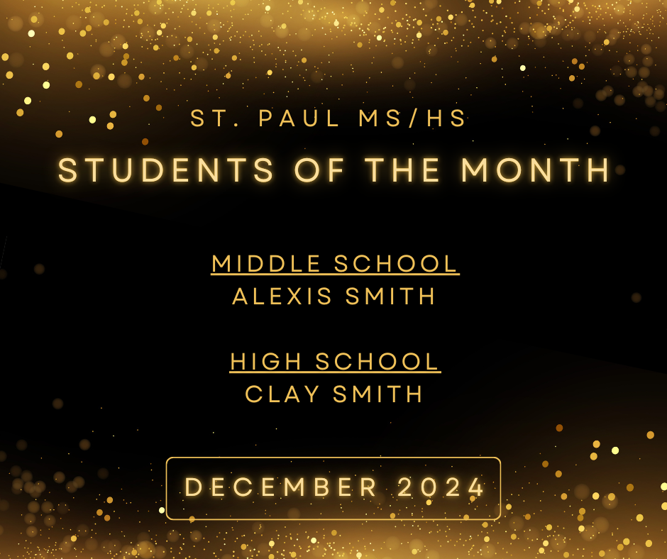 December Students of the Month