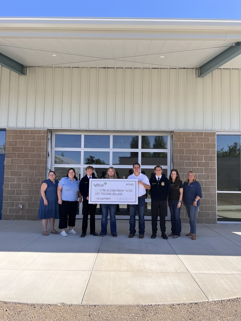 AgWest Farm Credit donation to the new Ag CTE building
