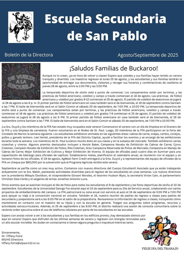 MS/HS Newsletter SPN-1