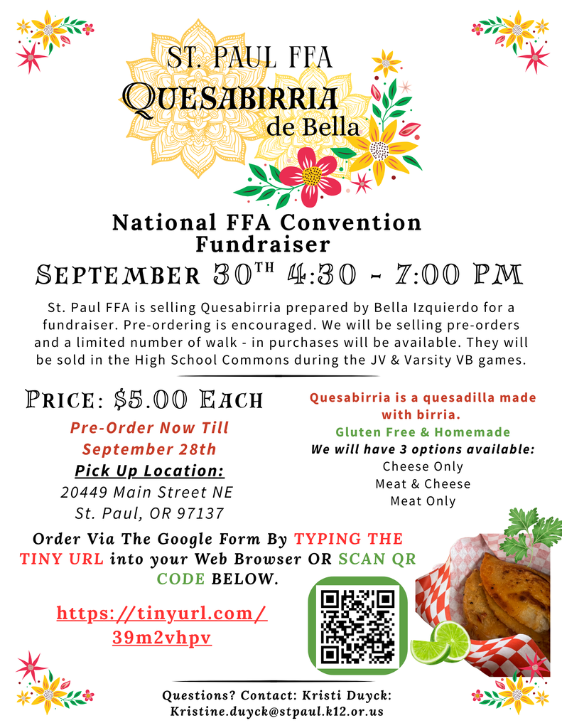 FFA Quesabirria fundraiser
