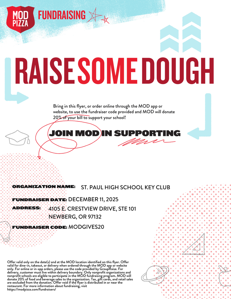 Key Club MOD Pizza Fundraiser