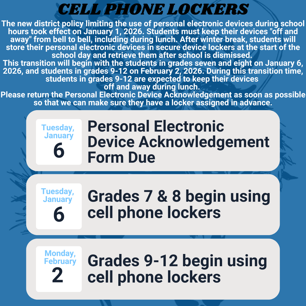 Cell Phone Locker Policy
