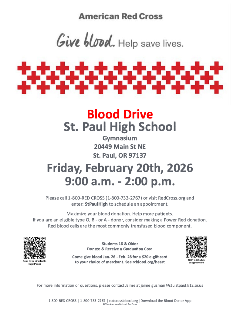 Red Cross Blood Drive English