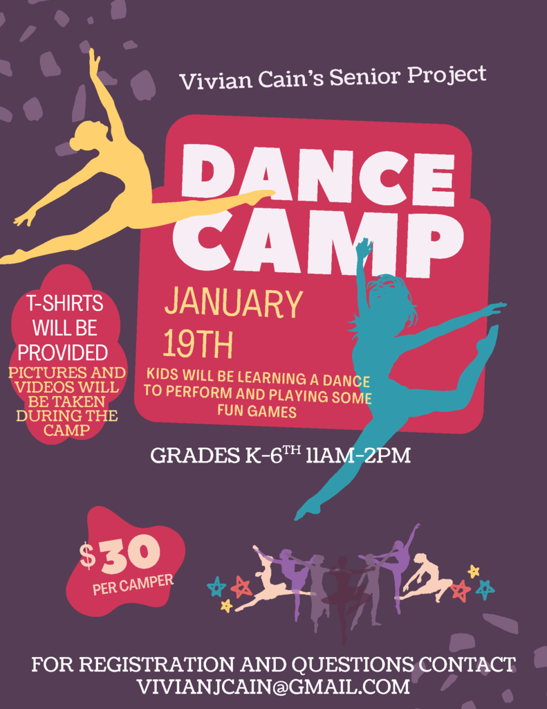 Vivian Cain's senior project dance camp