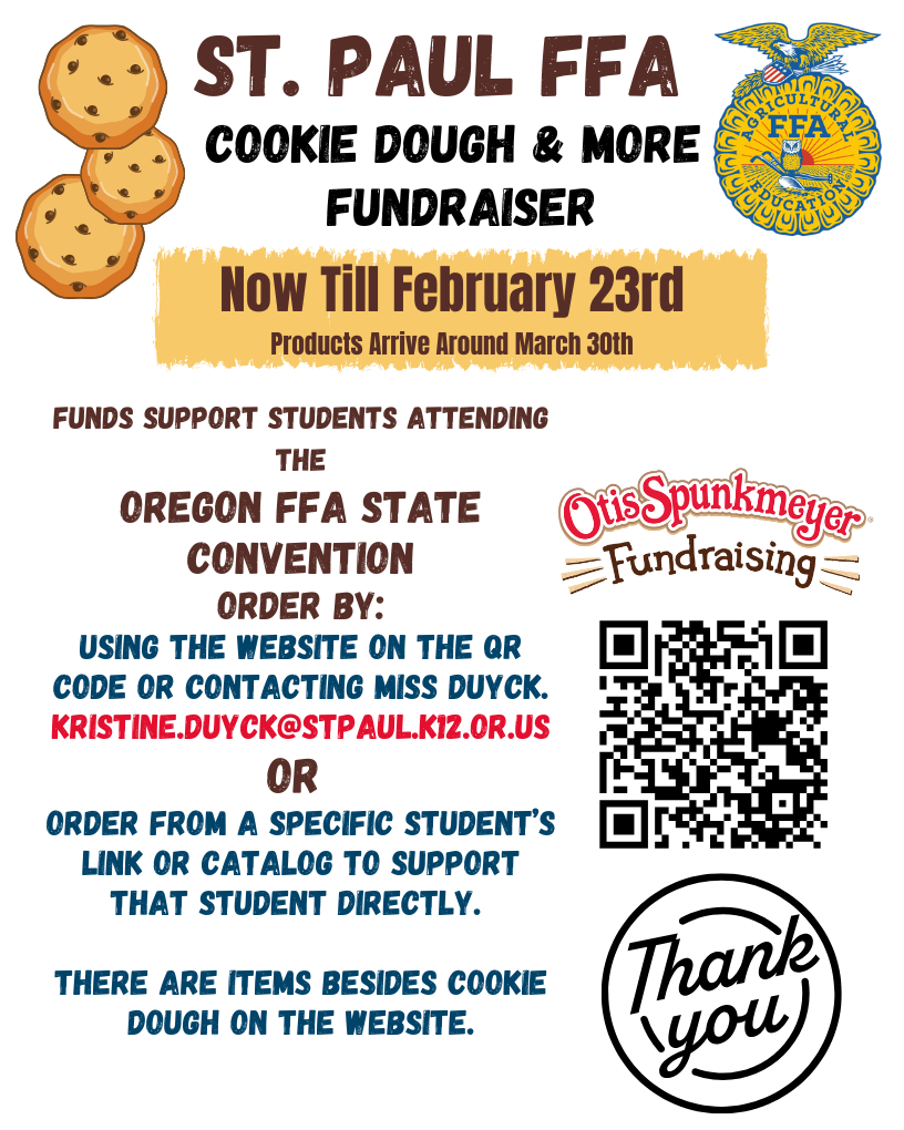 FFA Cookie Dough Fundraiser