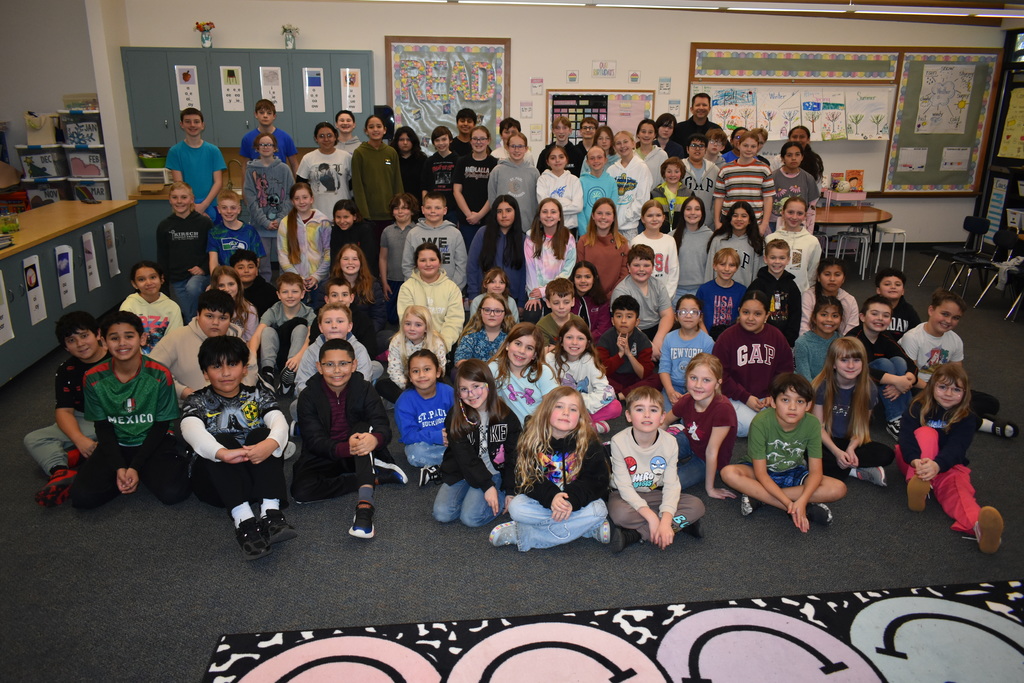 2nd through 5th grade students with Mark Nelsen