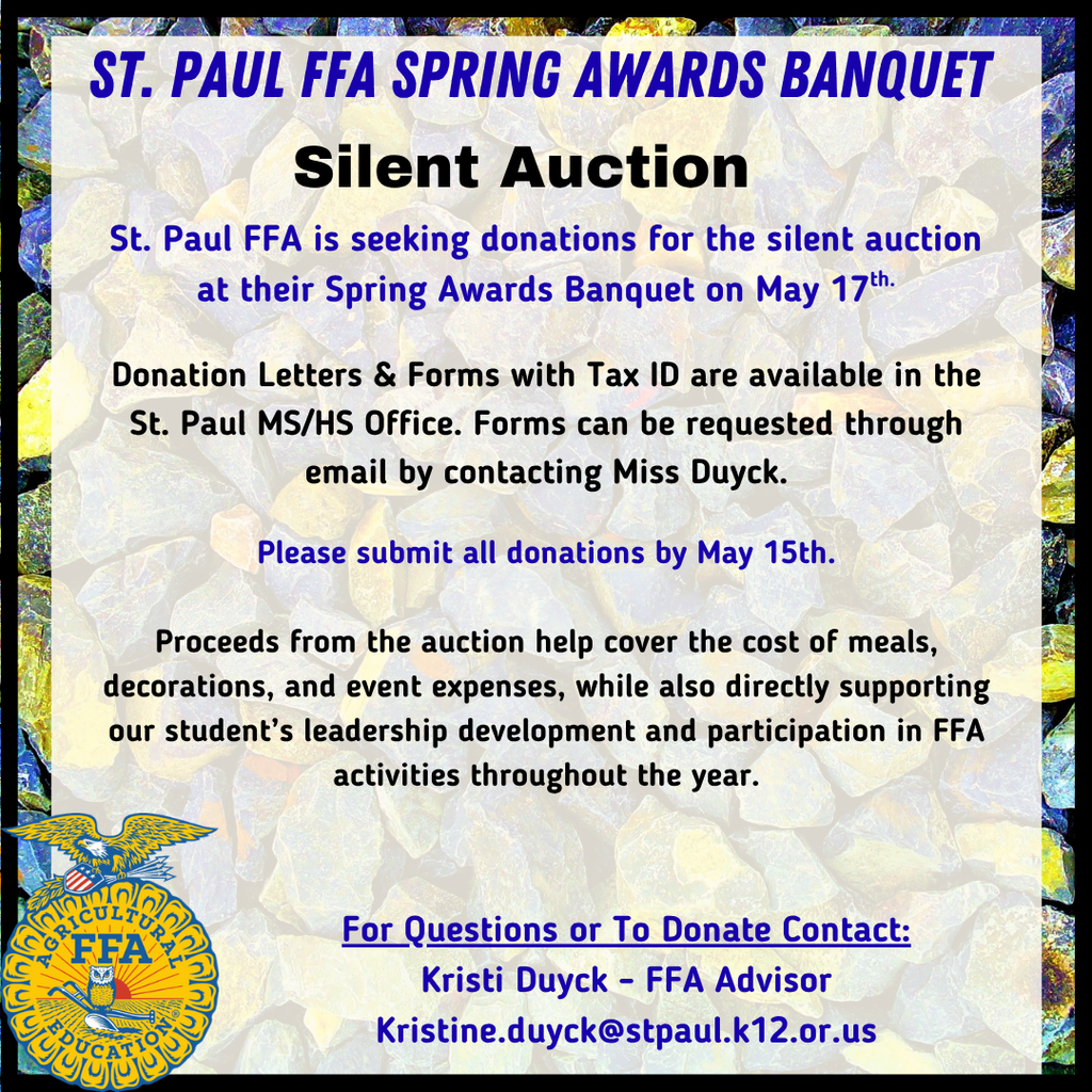Silent Auction donation