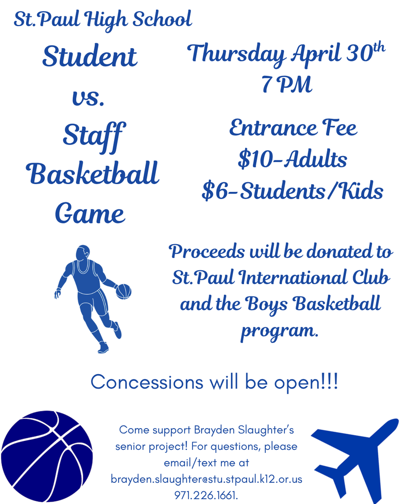 Brayden Slaughter's senior project flyer