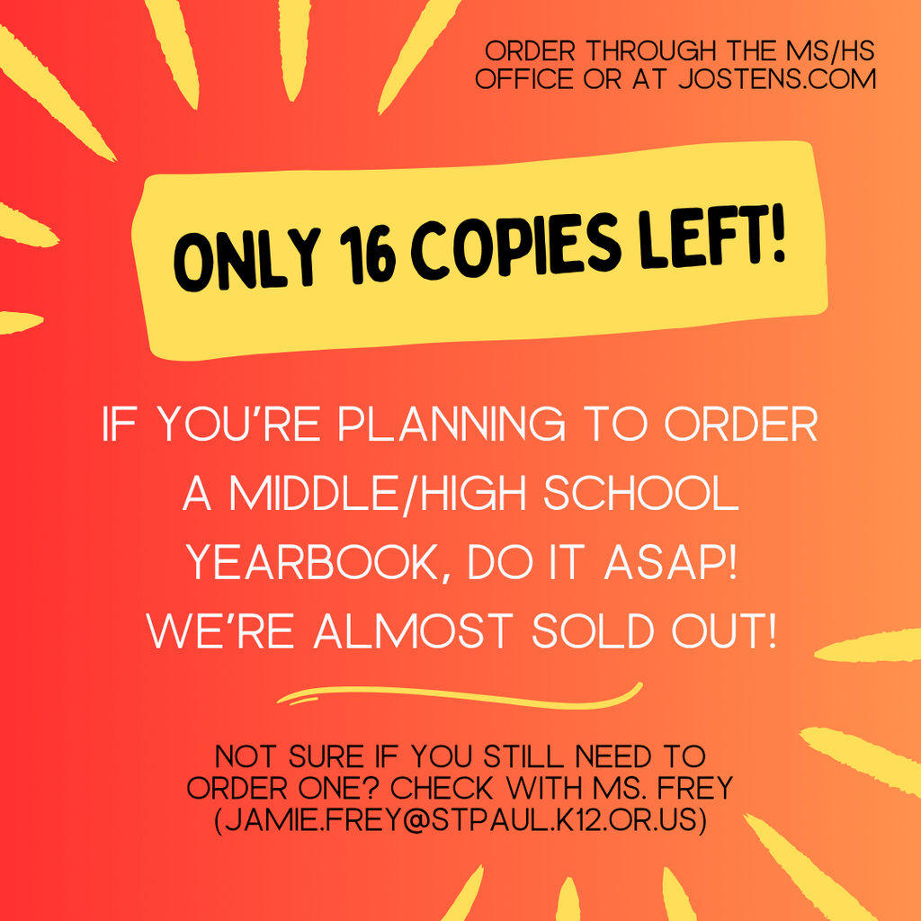 Middle/High School Yearbook