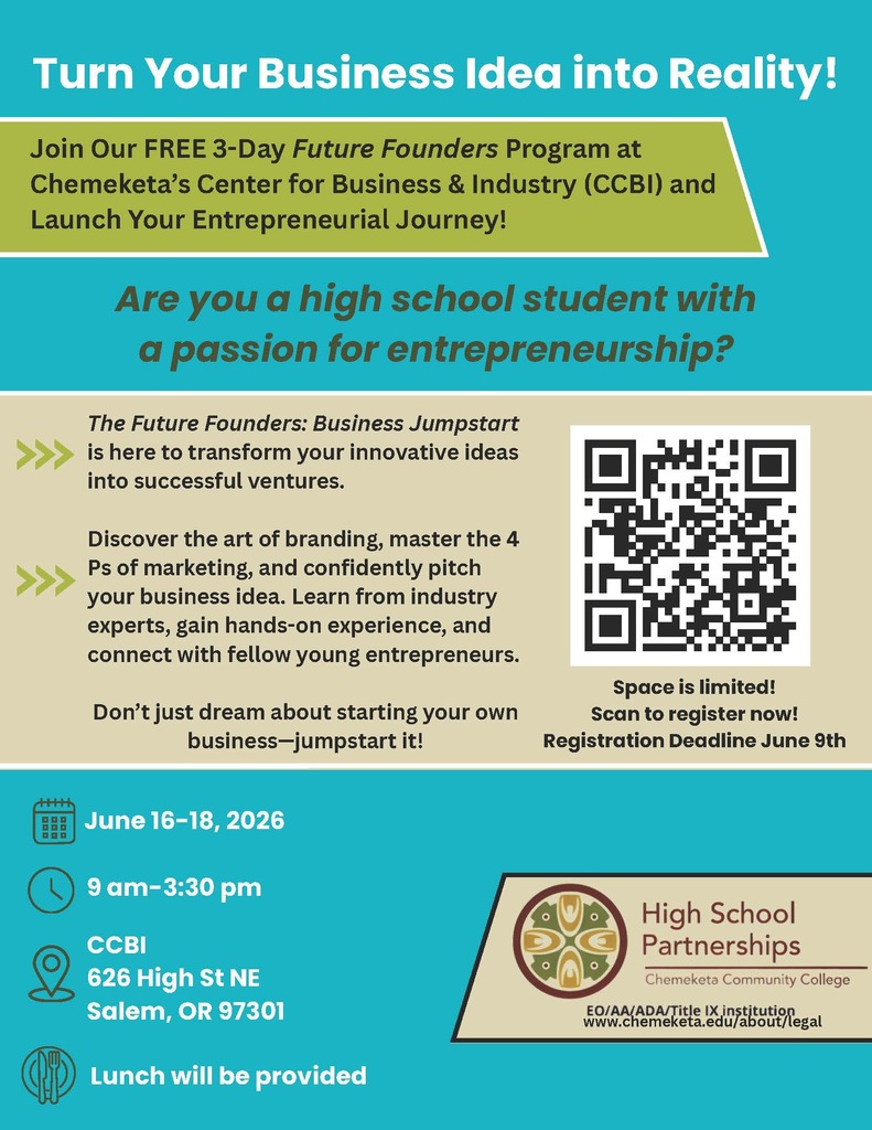 Summer Business Jumpstart program flyer