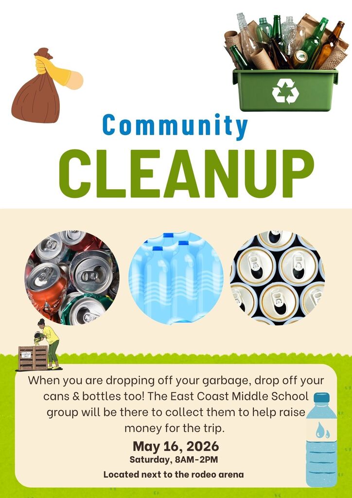 Community cleanup bottle drop off for East Coast middle school group