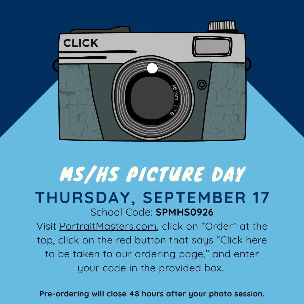 Middle/High School School Pictures September 17