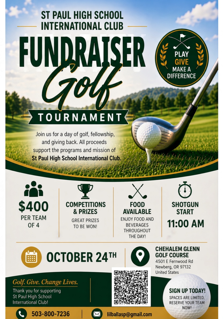 Golf Tournament October 24 Noah and Wyatt's senior project