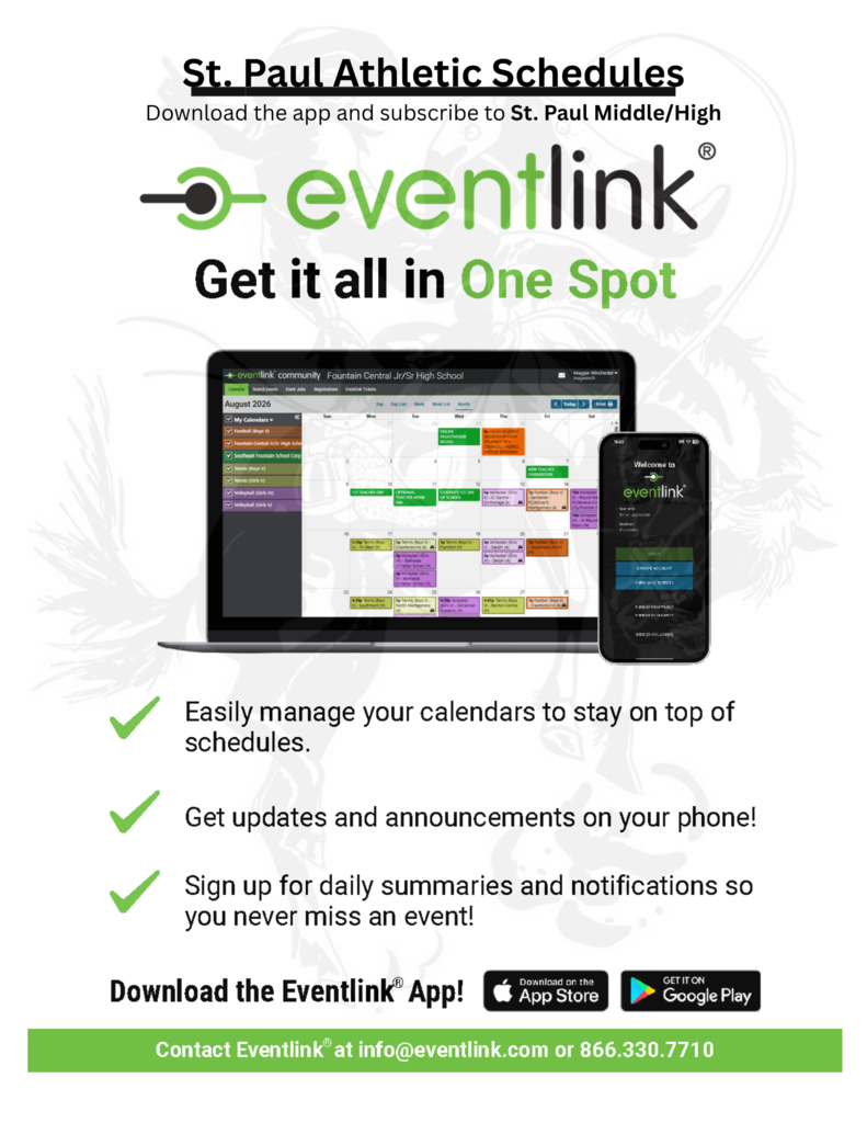 Eventlink app: Subscribe to St. Paul Middle/High