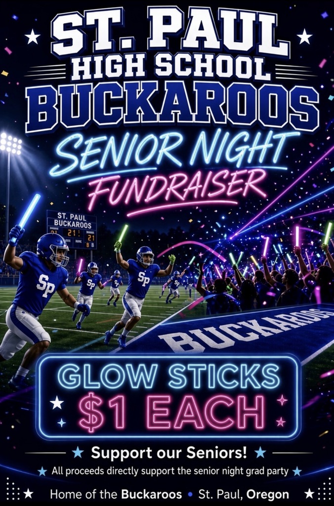 Senior Night fundraiser glow sticks $1