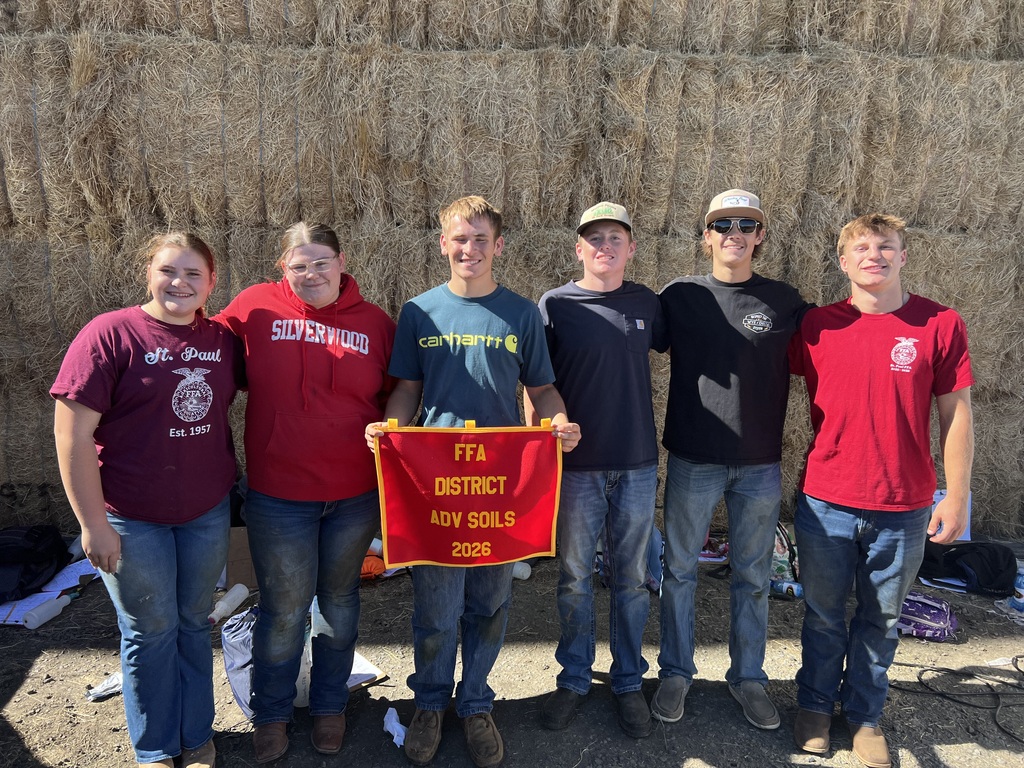 Congrats to our Soils Evaluation Team who placed 2nd at District Soils on Friday October 2nd! 