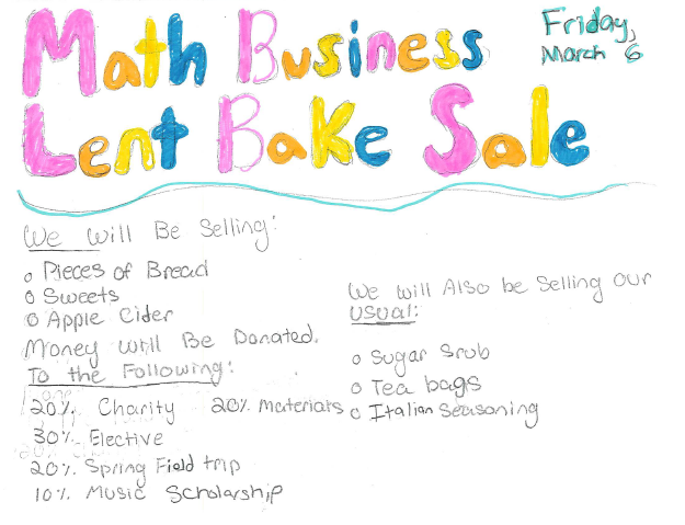 Math Business Bake Sale