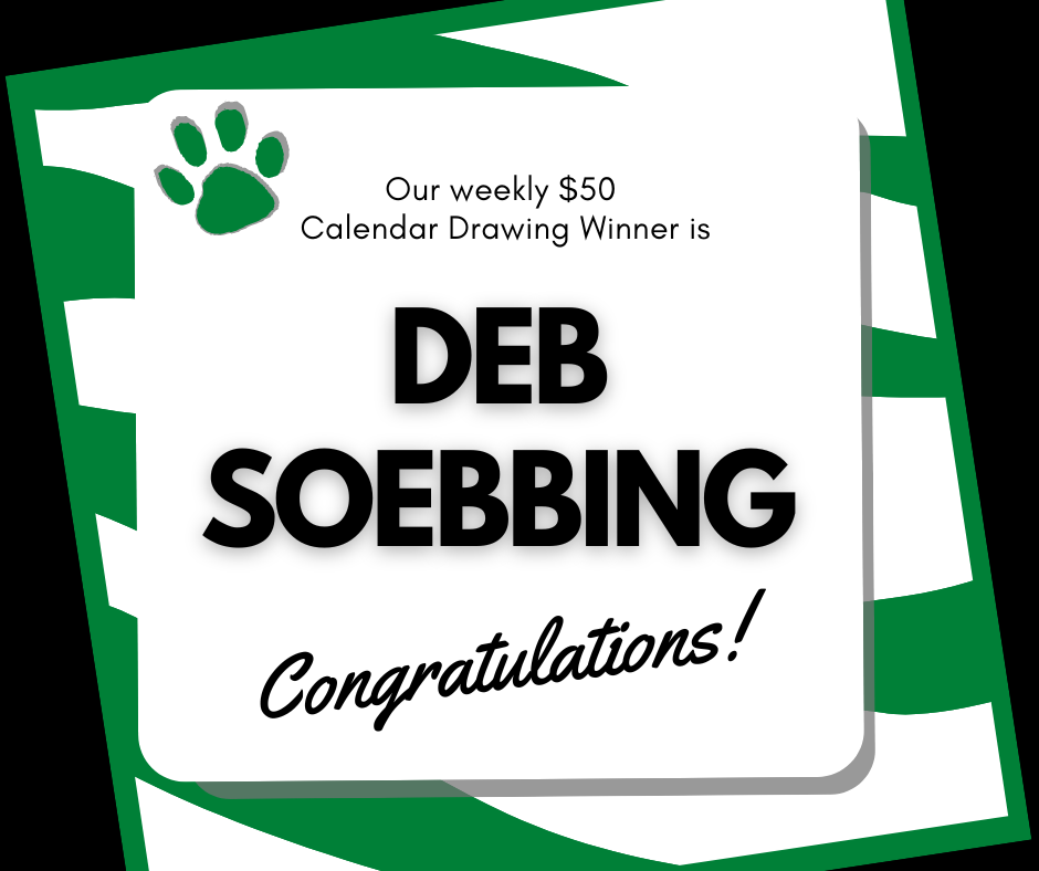 Congratulations to our 9/15 $50 Calendar Drawing Winner!