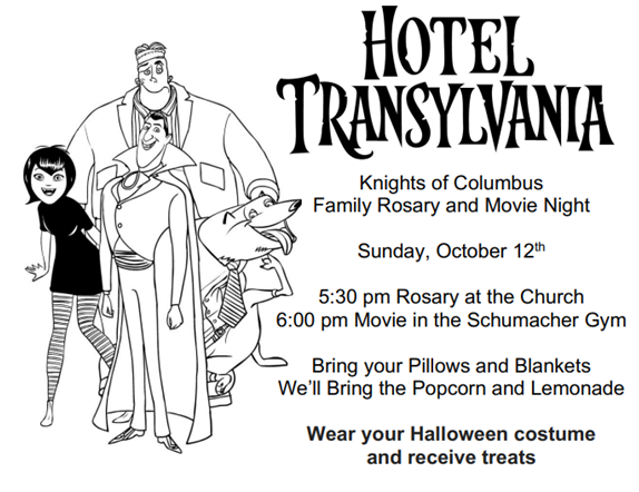 October KC Movie Night, Hotel Transylvania.