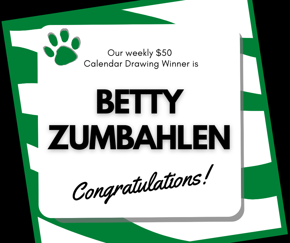 Congratulations to our 10/13 $50 winner.