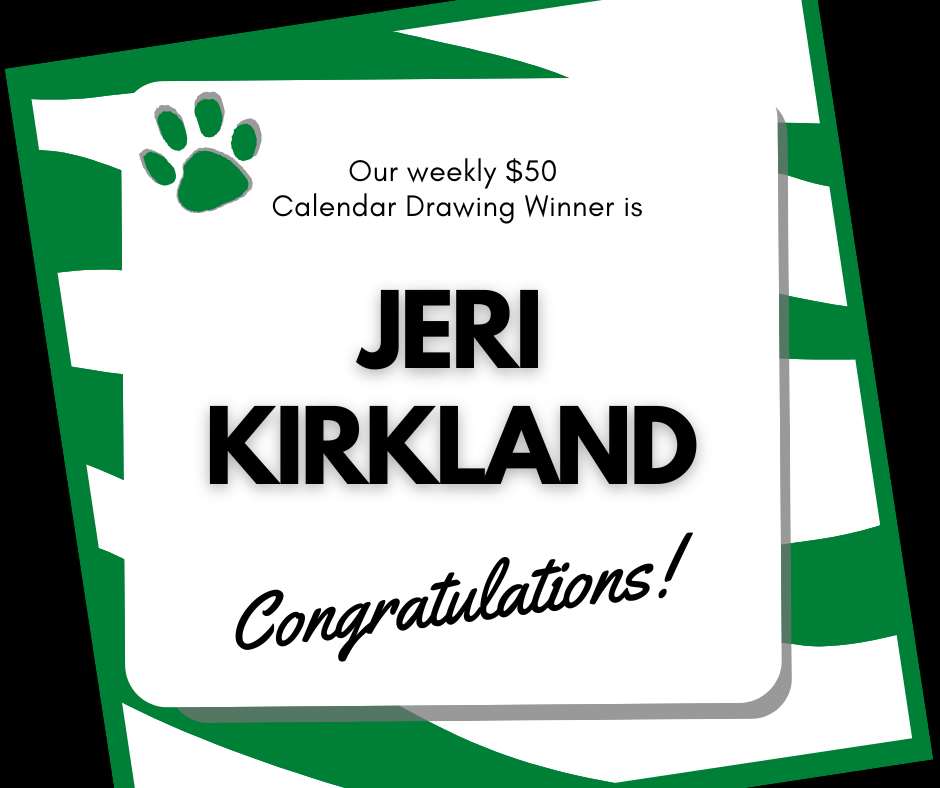 Congratulations to our 10/20 $50 Calendar Winner.