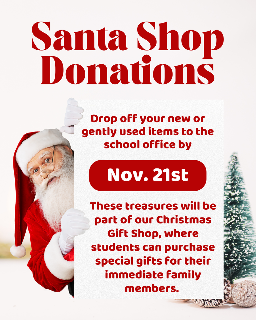 Santa Shop Donations!