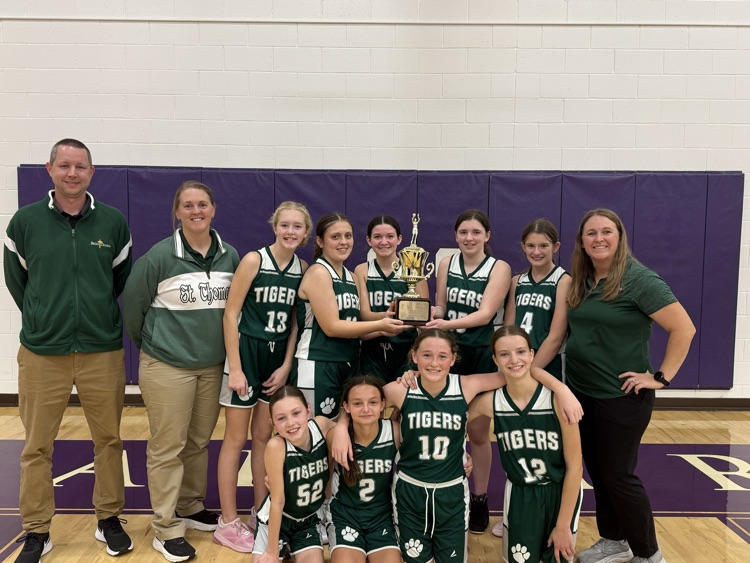 1st place Conference Champions 8th Grade Girls Basketball.
