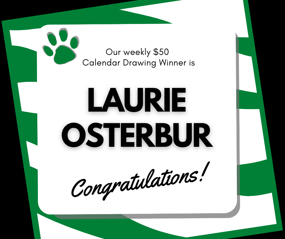 Congratulations to our 11/24 $50 Calendar Drawing Winner!