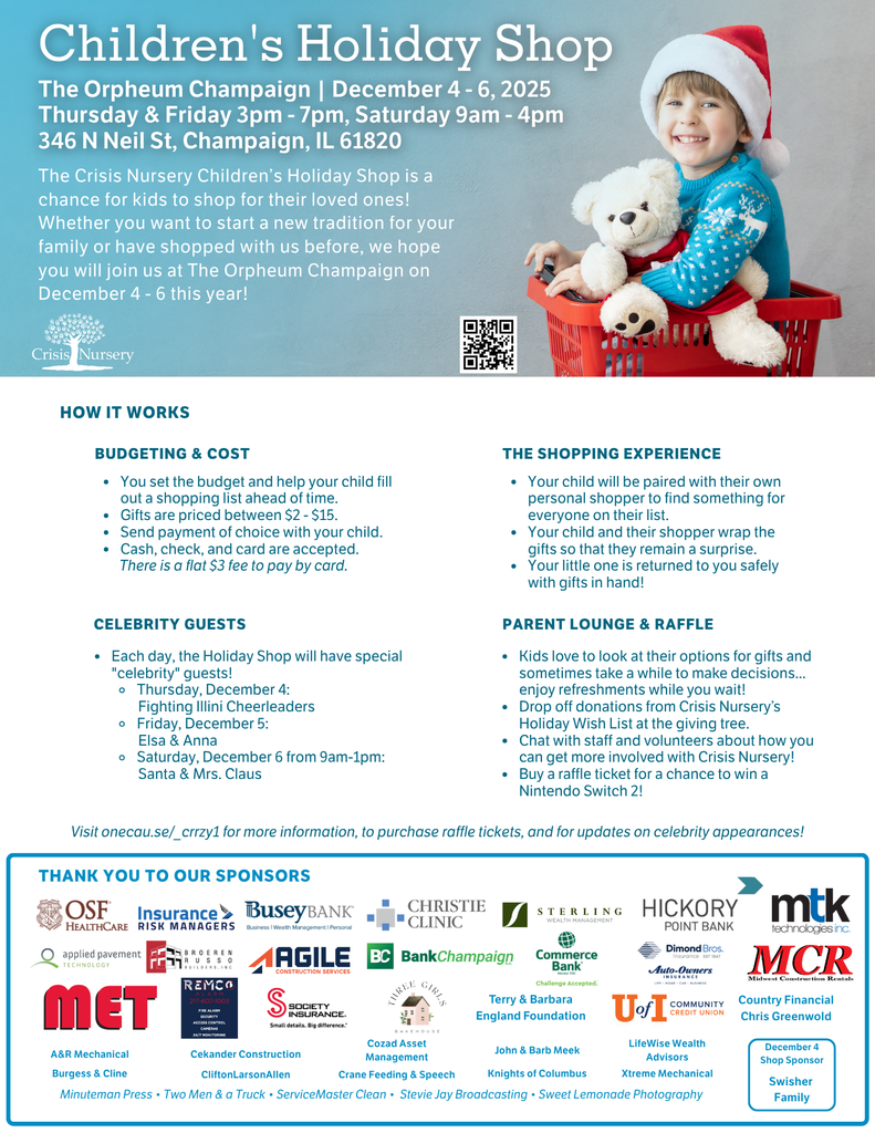 Crisis Nursery's Children's Holiday Shop