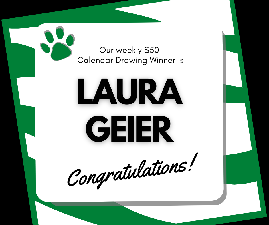 Congratulations to our 12/8 $50 Calendar Drawing Winner!