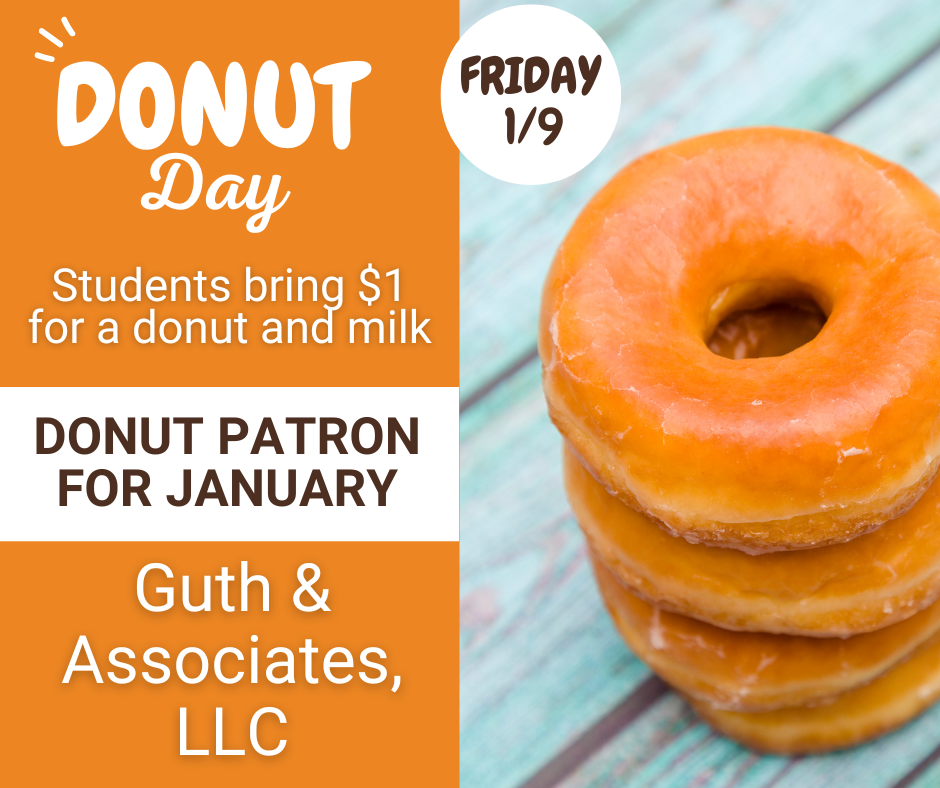 January Donut Patron is Guth & Associates, LLC.