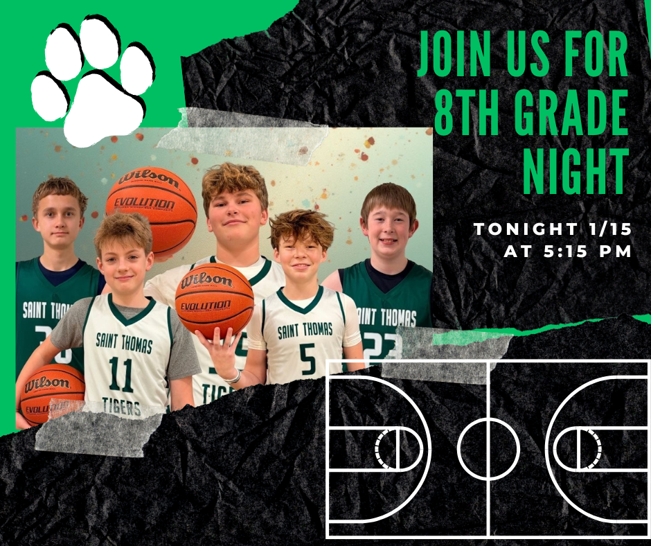 8th Grade Boys Basketball Night Tonight, 1/15