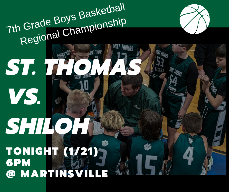 7th Grade Boys Regional Championship Game Tonight, 1/21