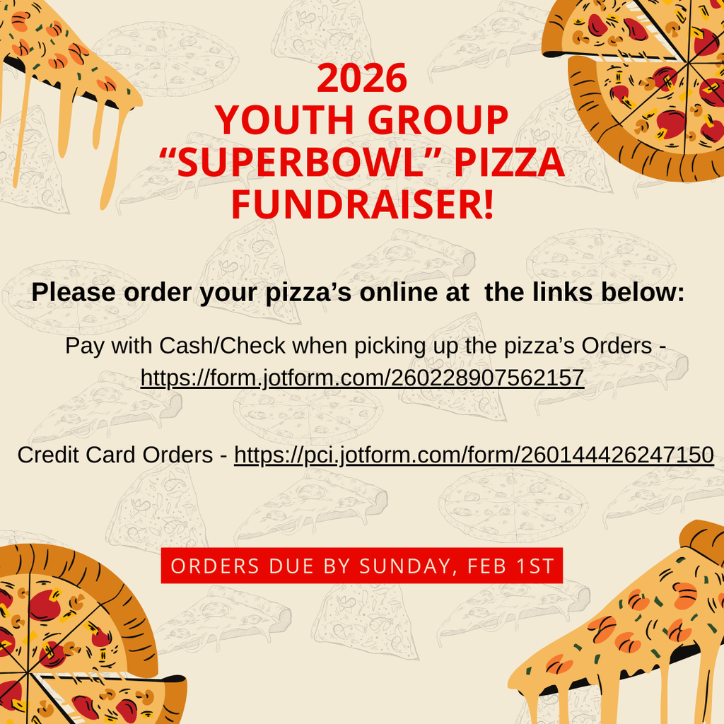 Youth Group Superbowl Pizza Fundraiser